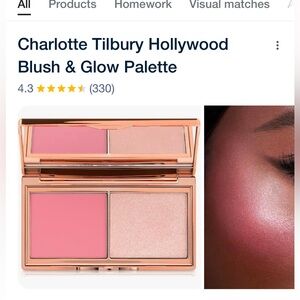 NWT Charlotte Tilbury, blush and glow glide palette